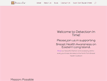 Tablet Screenshot of detectionintime.com